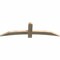 Ekena Millwork Bellingham Rough Sawn Timber Gable Bracket, Douglas Fir, 60"W x 17"H x 2"D x 4"F, 7/12 Pitch GBW060X17X0204BEL00RDF - alternate 4